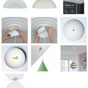 Cable-Cup-Weiss-Montage