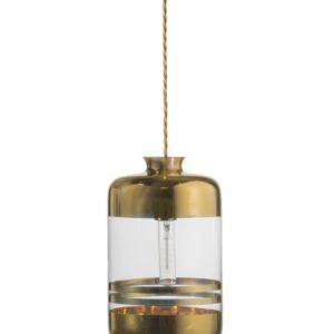 Glash-ngelampen-von-ebb-flow, gold, stripes, clear