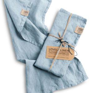 Servietten aus Leinen von Lovely Linen in sky