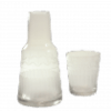 IB Laursen Wasserflasche mit Schliff und Glas
