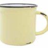Kaffeetasse-im-Emaille-Look-von-Canvas-Home-in-gelb