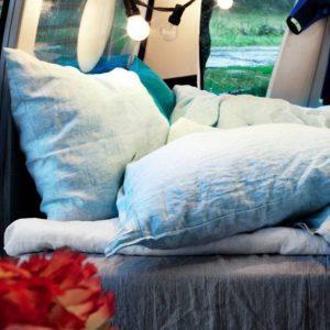 Kopfkissenbezug-Chambray-Ocean-von-Lovely-Linen