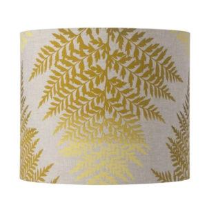 Lampenschirm-3530-leaves-graphic-ochre