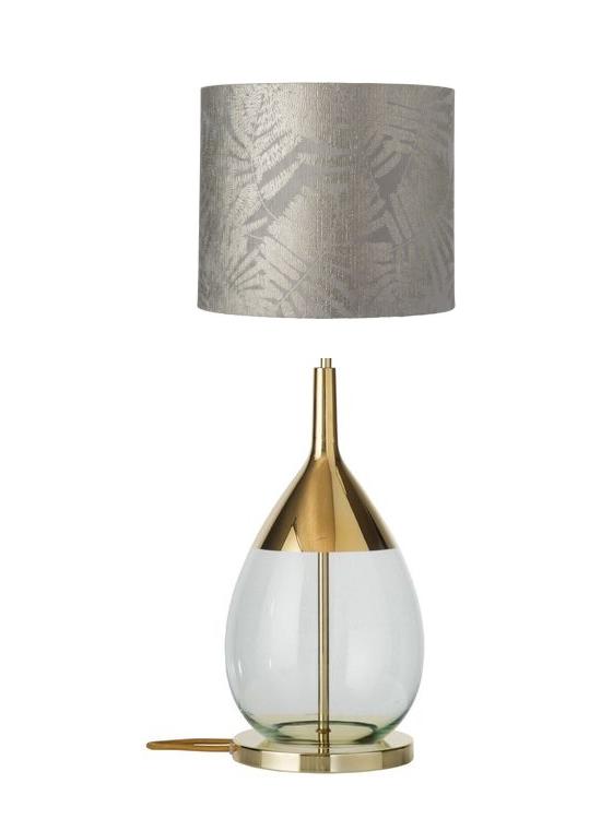 Lute-Tischlampe-base-green-gold-white-leaves-silver