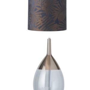 Lute-Tischlampe-base-green-topaz-blue-platinum-leaves-wild-blue