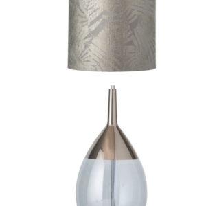 Lute-Tischlampe-base-green-topaz-blue-platinum-leaves-wild-silver
