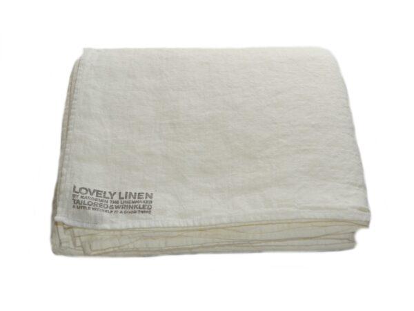 Natur Bettbezug aud Leinen von Lovely Linen in off-white