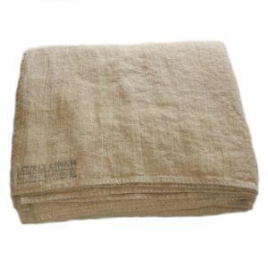 Natur Tagesdecke aus Leinen in Natural beige von Lovely Linen