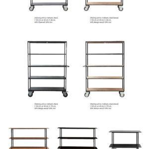 Regale-aus-Metall-von-House-Doctor-mit-Rollen