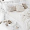 Spannbettlaken-von-Magic-Linen-in-Weiss-mit-Bettw-sche