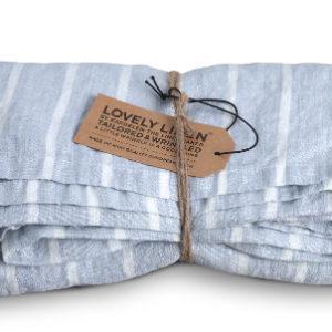 Tischdecke-145-x250-cm-Stripes-Sky-von-Lovely-Linen-in-blau-weiss-gestreift