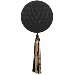 partyball-black-honeycomb-ball-with-tassel
