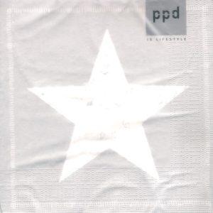 servietten-star-silver-front