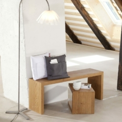 Bank aus massiver Eiche Sitzbank