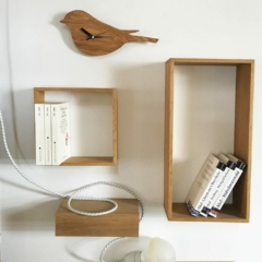 Wanduhr Vogel aus Eiche Wanduhr Vogel aus Eiche