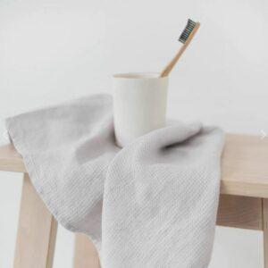 Badehandtücher Leinenfarbe silver