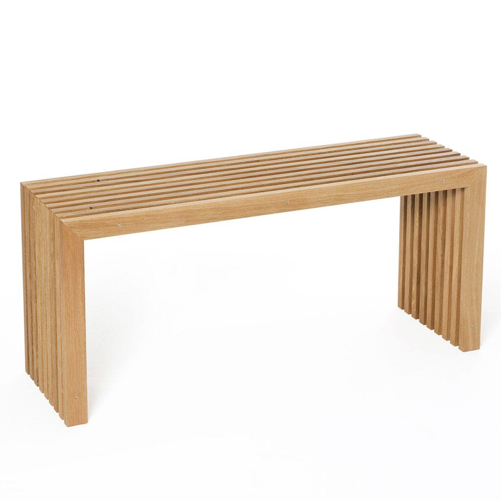 Design Sitzbank in Lamellenoptik