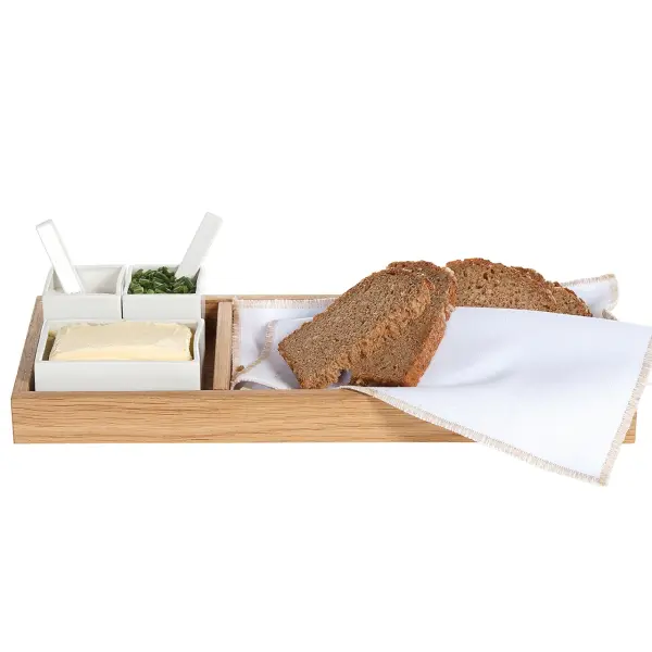 Servierbretter, Untersetzer für Frühstück und Abendessen von raumgestalt_Brot, Butter und Salz Tisch Tablett von raumgestalt